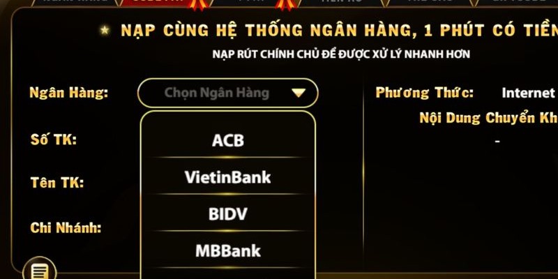 Các bước đăng ký và nạp tiền trên Go88.