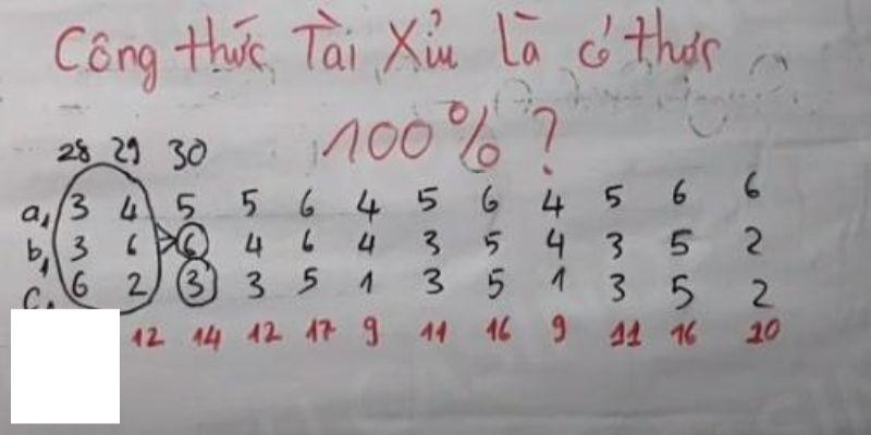 công thức đánh tài xỉu