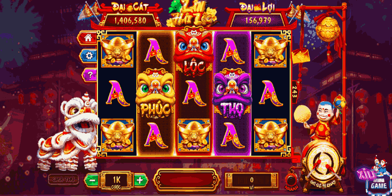 Quay Slot Lân Hái Lộc